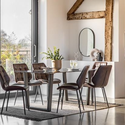 Bramford Dining Table Black Effect