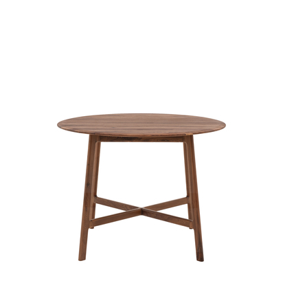 Elmmore Round Dining Table Walnut