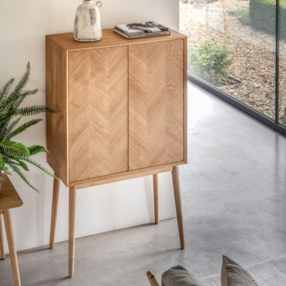 Fairshire 2 Door Cocktail Cabinet 850x430x1570mm