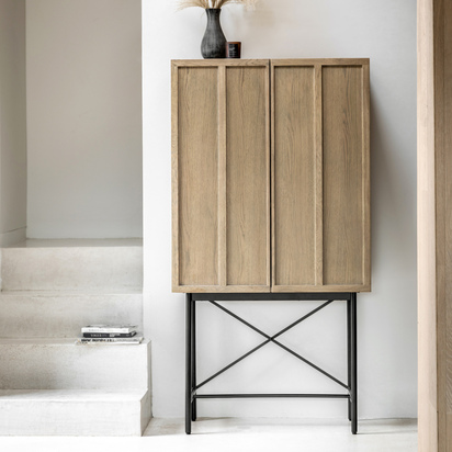Haddale 2 Door Cocktail Cabinet 850x400x1600mm