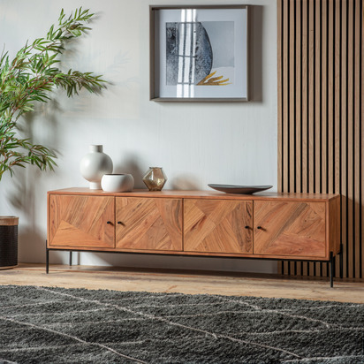 Glenwell 4 Door Media Unit 1780x400x500mm