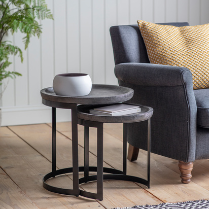Glencroft Nest of 2 Tables 480x480x500mm