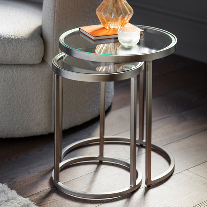 Henport Nest of Two Tables Silver