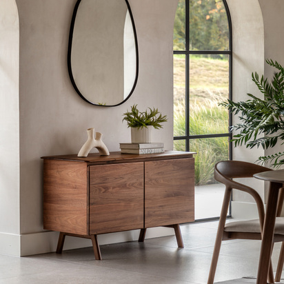 Elmmore 2 Door Sideboard Walnut 1160x450x700mm