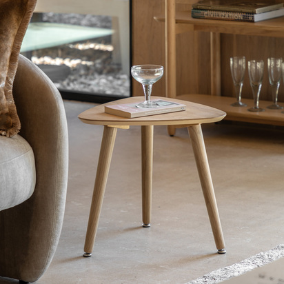 Burcroft Side Table Natural 430x430x450mm