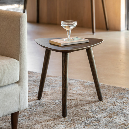 Burcroft Side Table Smoked 430x430x450mm