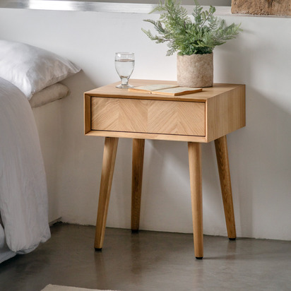 Fairshire 1 Drawer Side Table 500x450x600mm