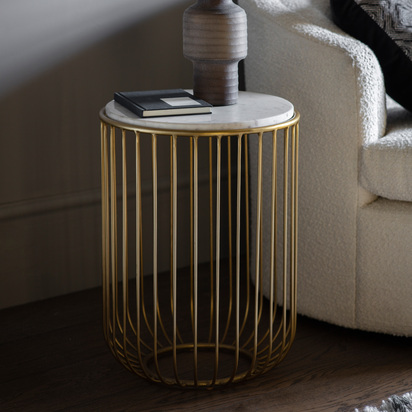 Hartcroft Side Table Gold