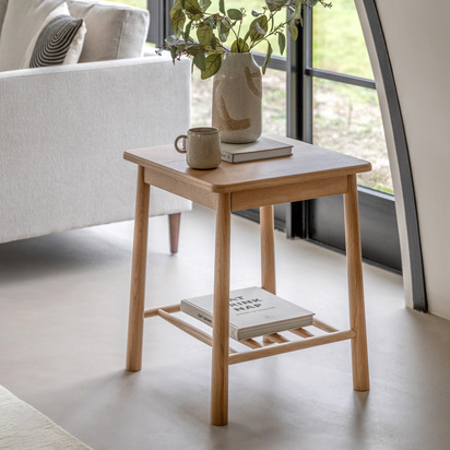 Maplewood Side Table 500x500x600mm