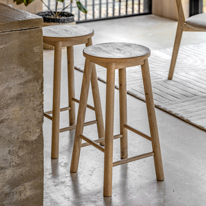 Burcroft Stool Natural 340x340x650mm