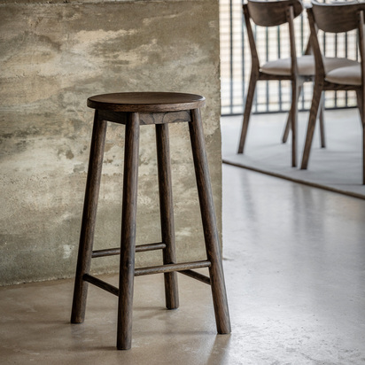 Burcroft Stool Smoked 340x340x650mm