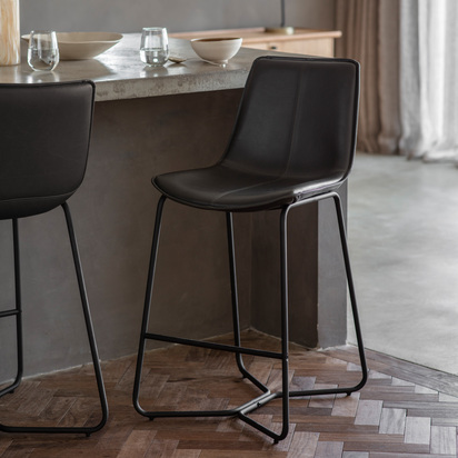 Brookfield Stool Charcoal (2pk) 480x580x970mm
