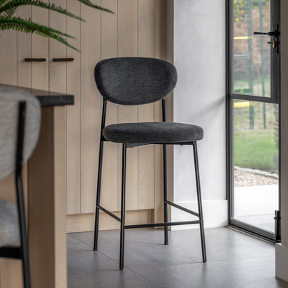 Glenmont Stool Charcoal (2pk)