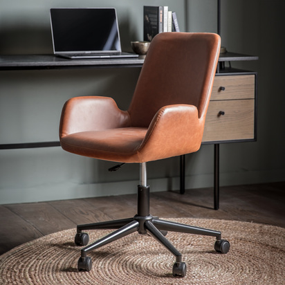 Brookford Swivel Chair Brown