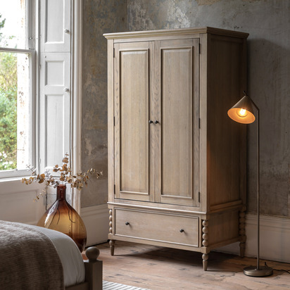 Hadley 2 Door 1 Drawer Wardrobe 1100x580x1950mm