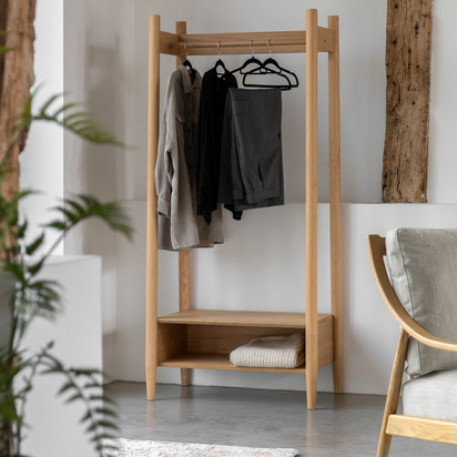 Burcroft Open Wardrobe Natural 800x480x1700mm