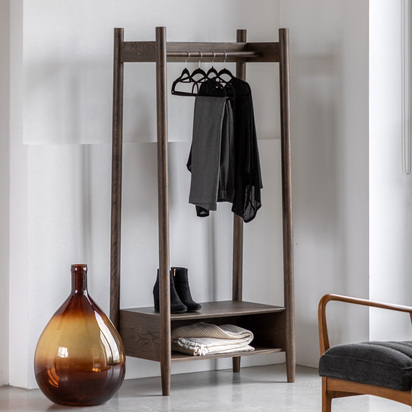 Burcroft Open Wardrobe Smoked 800x480x1700mm
