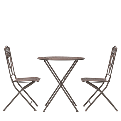 Selborne 2 Seater Bistro Set Noir