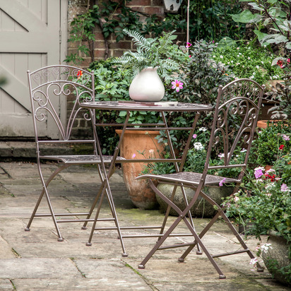 Selborne 2 Seater Bistro Set Noir