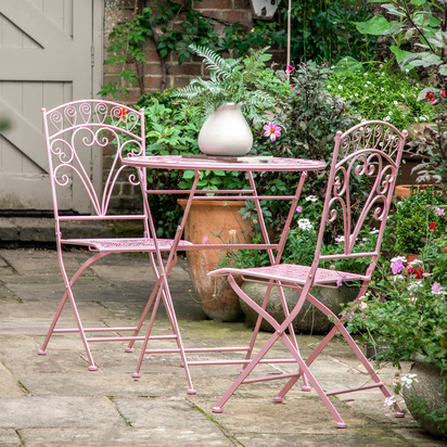 Selborne 2 Seater Bistro Set Pink