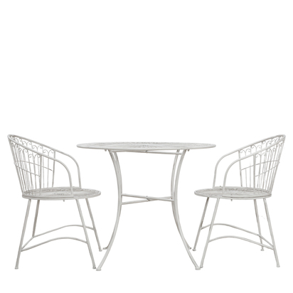 Kingshurst 2 Seater Bistro Set Vanilla