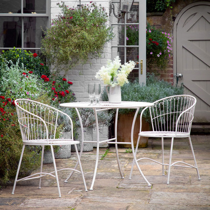Kingshurst 2 Seater Bistro Set Vanilla