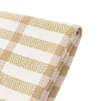 Sunningdale Grid Woven Throw Green / Rust 1300x1700mm