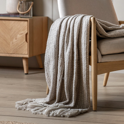 Bramfield Woven Throw Natural 1300x1700mm