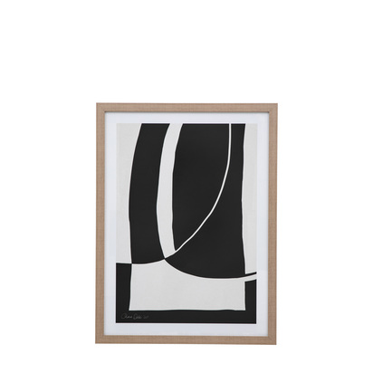 Studio Abstract Noir et Blanc Framed Art