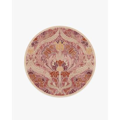 Flourish Rose Rug by Liberty - 185 Round cm - All-In-One Rug