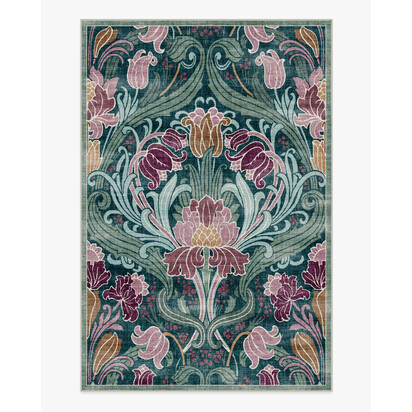 Flourish Teal Rug by Liberty - 185 x 275 cm - All-In-One Rug
