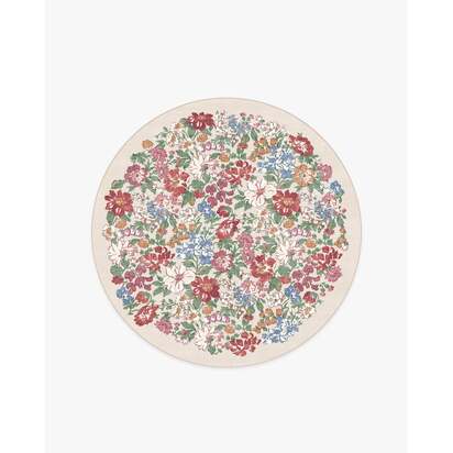 Honeydew Red & Pink Rug by Liberty - 185 Round cm - All-In-One Rug