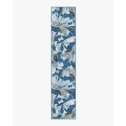 Peony Promenade Slate Blue Rug by Liberty - 75 x 365 cm - All-In-One Rug
