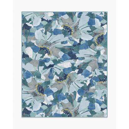Peony Promenade Slate Blue Rug by Liberty - 245 x 305 cm - All-In-One Rug