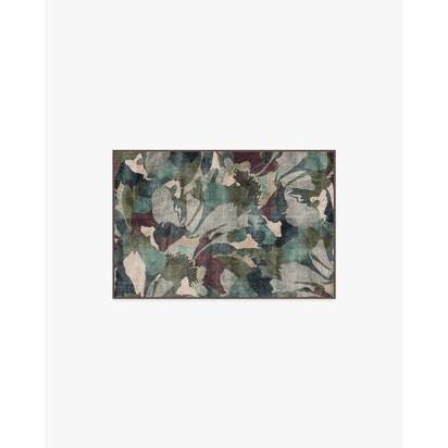 Peony Promenade Aubergine Rug by Liberty - 60 x 90 cm - All-In-One Rug