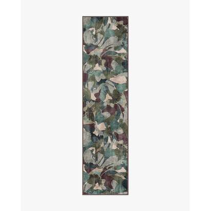 Peony Promenade Aubergine Rug by Liberty - 75 x 305 cm - All-In-One Rug