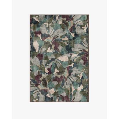 Peony Promenade Aubergine Rug by Liberty - 120 x 185 cm - All-In-One Rug