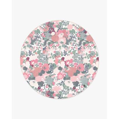 Parchment Shadow Pink Rug by Liberty - 245 Round cm - All-In-One Rug