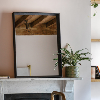 Dorchester Rectangle Mirror Black  - Small
