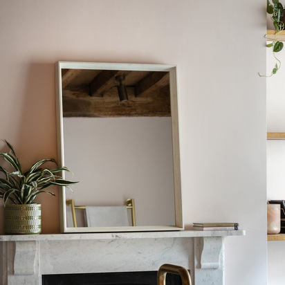 Dorchester Rectangle Mirror White  - Small