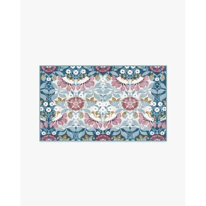 Persephone Ivory & Blue Rug by Liberty - 90 x 150 cm - All-In-One Rug