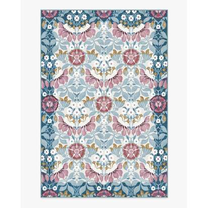 Persephone Ivory & Blue Rug by Liberty - 185 x 275 cm - All-In-One Rug