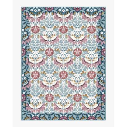 Persephone Ivory & Blue Rug by Liberty - 275 x 365 cm - All-In-One Rug