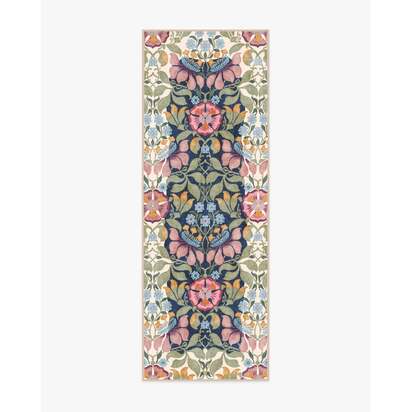 Persephone Midnight & Cream Rug by Liberty - 75 x 215 cm - All-In-One Rug