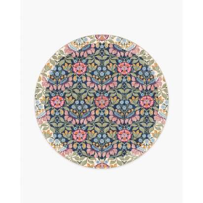 Persephone Midnight & Cream Rug by Liberty - 245 Round cm - All-In-One Rug