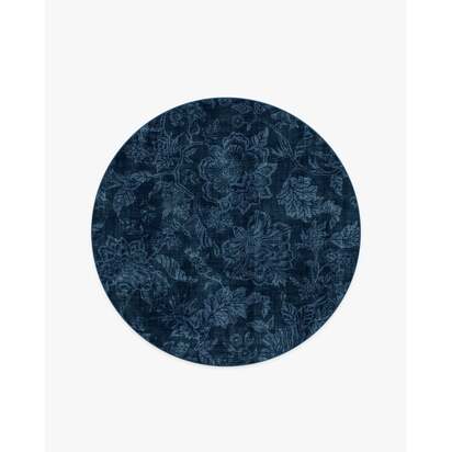 Christelle Silhouette Midnight Blue Rug by Liberty - 185 Round cm - All-In-One Rug