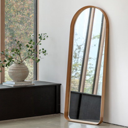 Camham Arch Leaner Mirror Oak