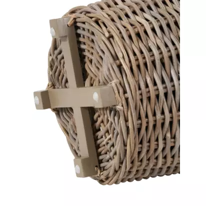 Pacific Kubu Rattan Indoor/Outdoor Round Planter, Brown Brown | H59 x W50 x D50cm