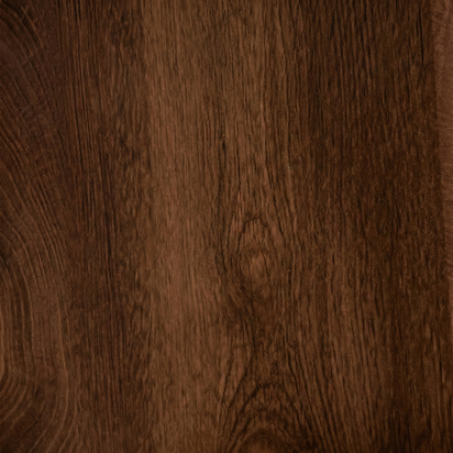 Drench Origin 600mm Fluted Wall Mounted Dark Oak Vanity Unit with White Countertop - No Basin