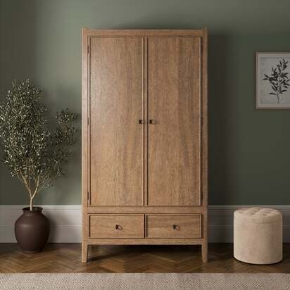 Portland Double Wardrobe, Mango Wood
